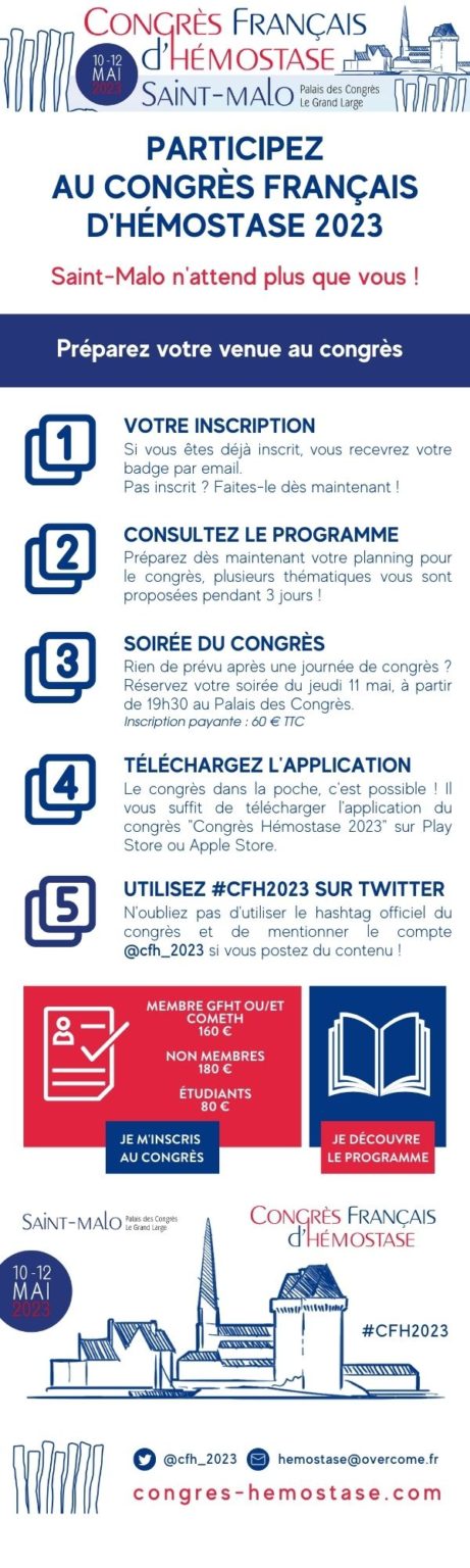 Préparez votre venue au congrès – Congrès Français d'Hémostase